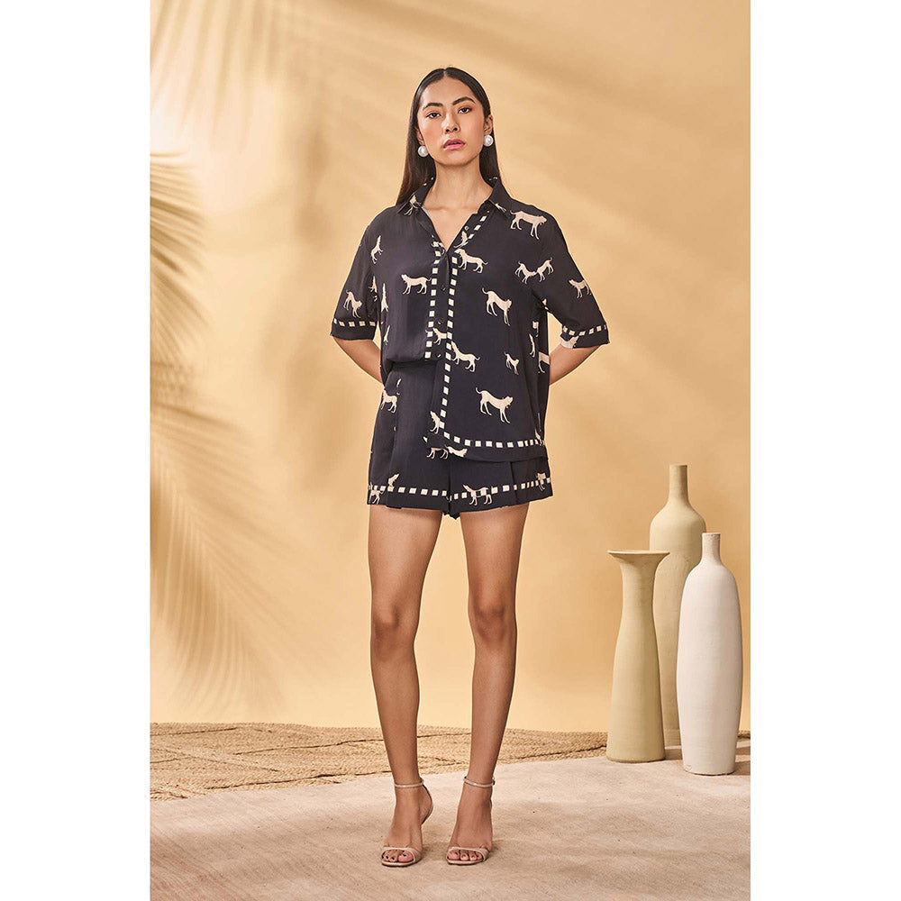 Masaba Black Woof Whimsy Coord (Set of 2)