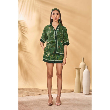 Masaba Green Tutus Tapestries Shirt