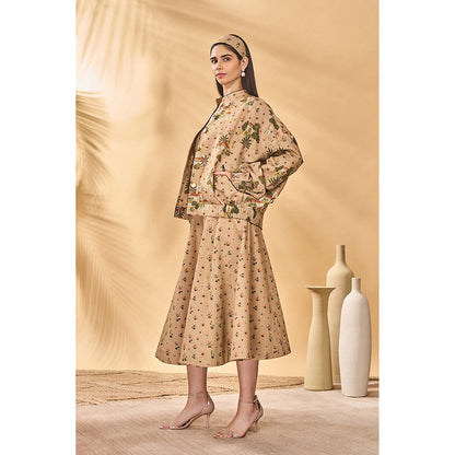 Masaba Beige Miniature Dreams Bomber Jacket