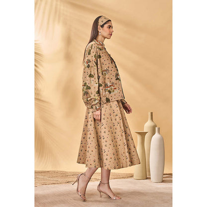 Masaba Beige Miniature Dreams Bomber Jacket