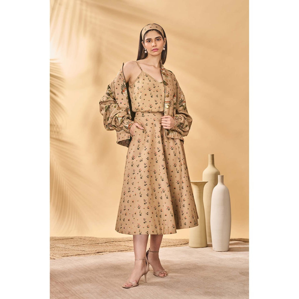 Masaba Beige Miniature Garden Skirt