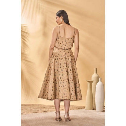 Masaba Beige Miniature Garden Skirt