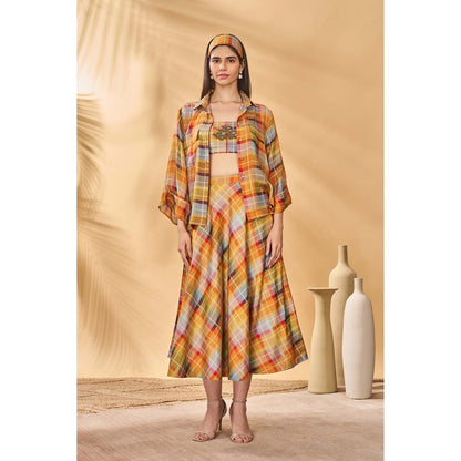Masaba Multicolour Sundowner Checkered Shirt