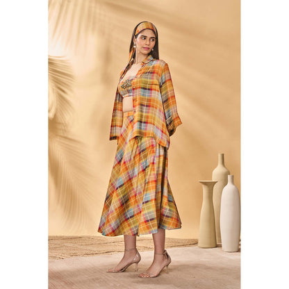Masaba Multicolour Sundowner Checkered Shirt