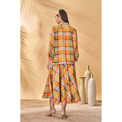 Masaba Multicolour Sundowner Checkered Skirt