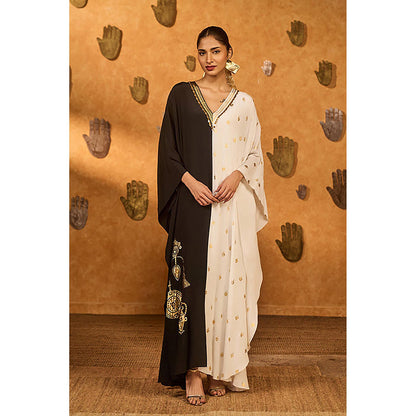 Masaba Black Heartbeat Kaftan