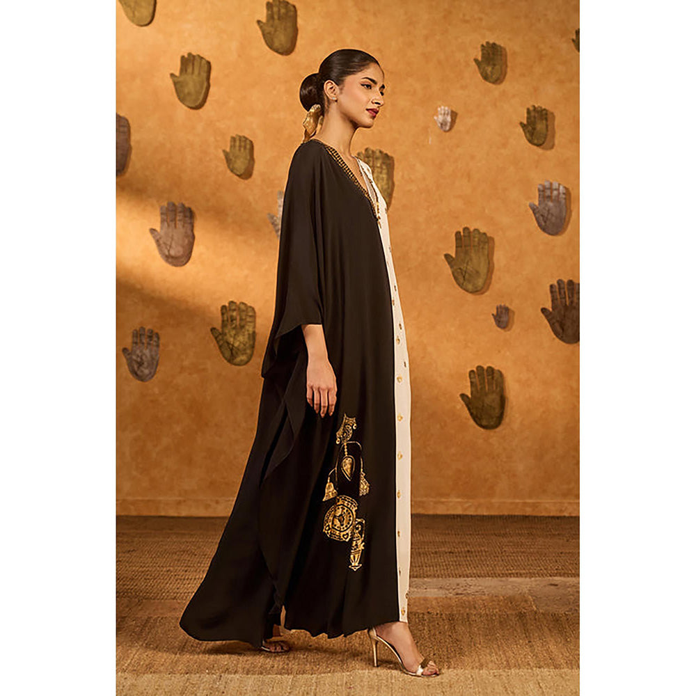 Masaba Black Heartbeat Kaftan