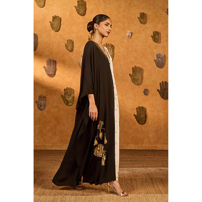 Masaba Black Heartbeat Kaftan