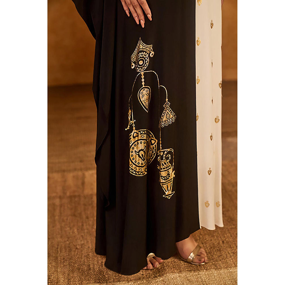 Masaba Black Heartbeat Kaftan