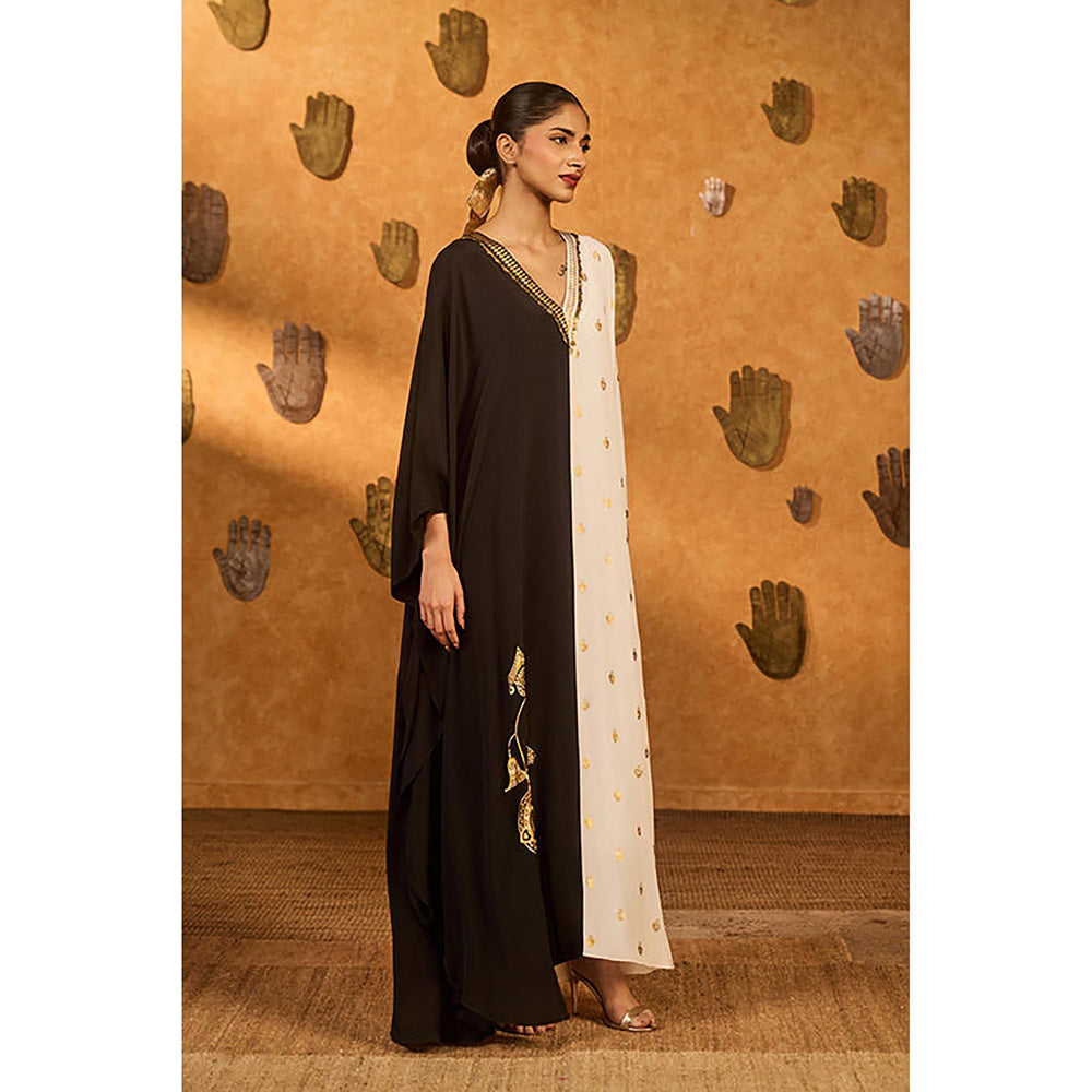 Masaba Black Heartbeat Kaftan