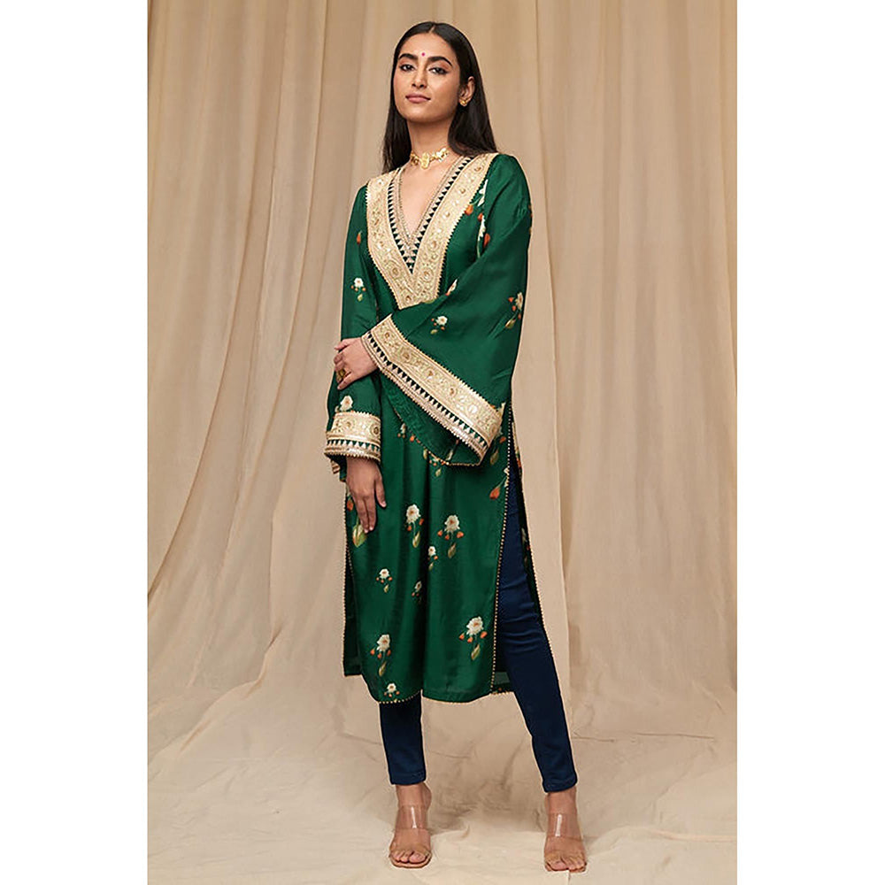 Masaba Bottle Green Buttercup Kurta
