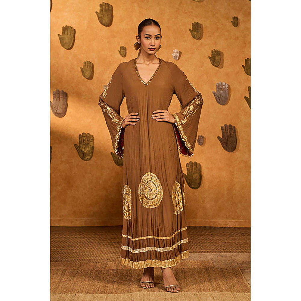 Masaba Mocha Muse Brown Moonfish Kaftan