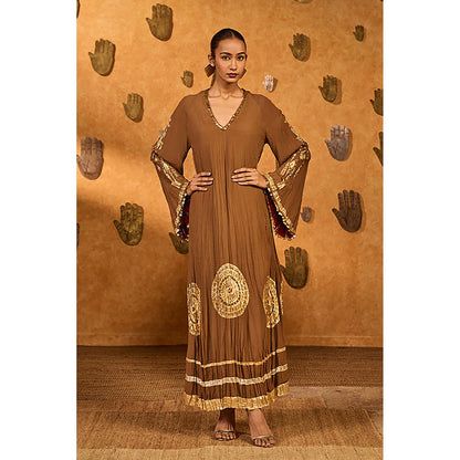 Masaba Mocha Muse Brown Moonfish Kaftan