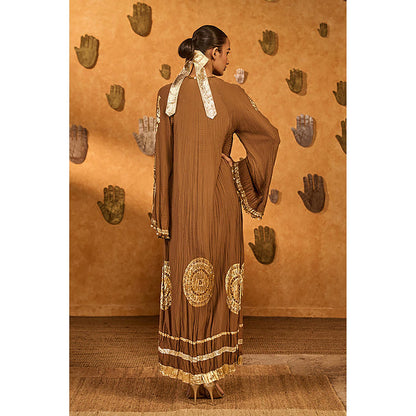 Masaba Mocha Muse Brown Moonfish Kaftan