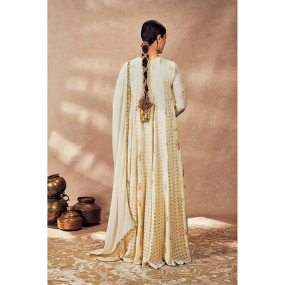 Masaba Ivory Potters Touch Anarkali With Dupatta
