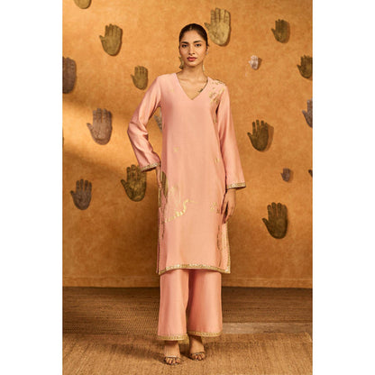 Masaba Baby Pink Crane Dawn Kurta with Pant