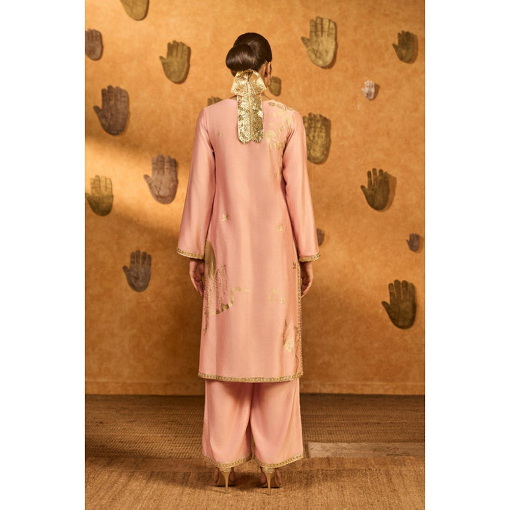Masaba Baby Pink Crane Dawn Kurta with Pant