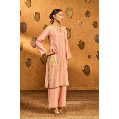 Masaba Baby Pink Crane Dawn Kurta with Pant