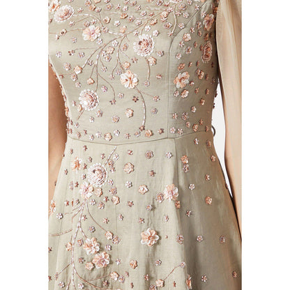 Masumi Mewawalla Olive Embellished Net Gown