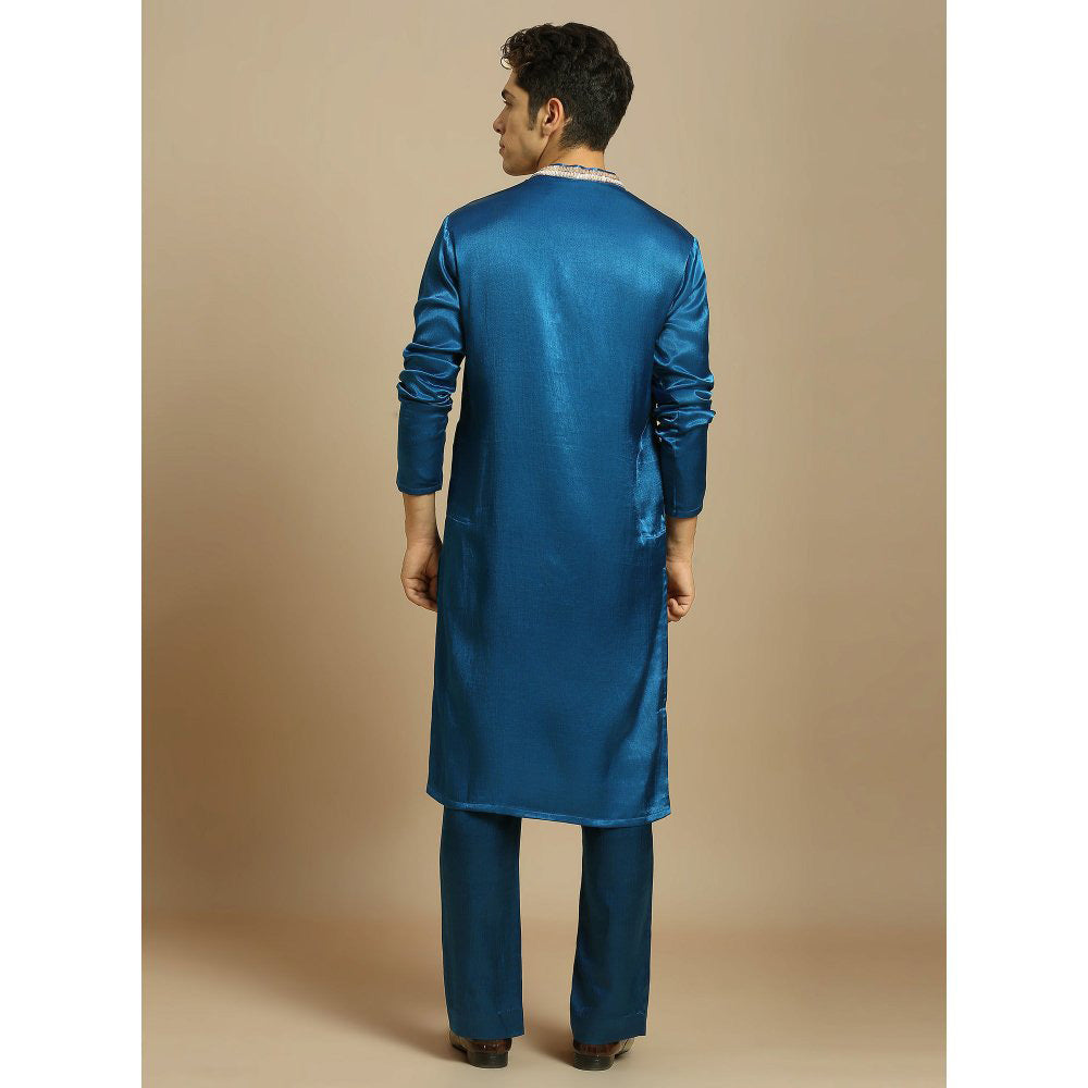 Masumi Mewawalla Blue Kurta with Pant (Set of 2)