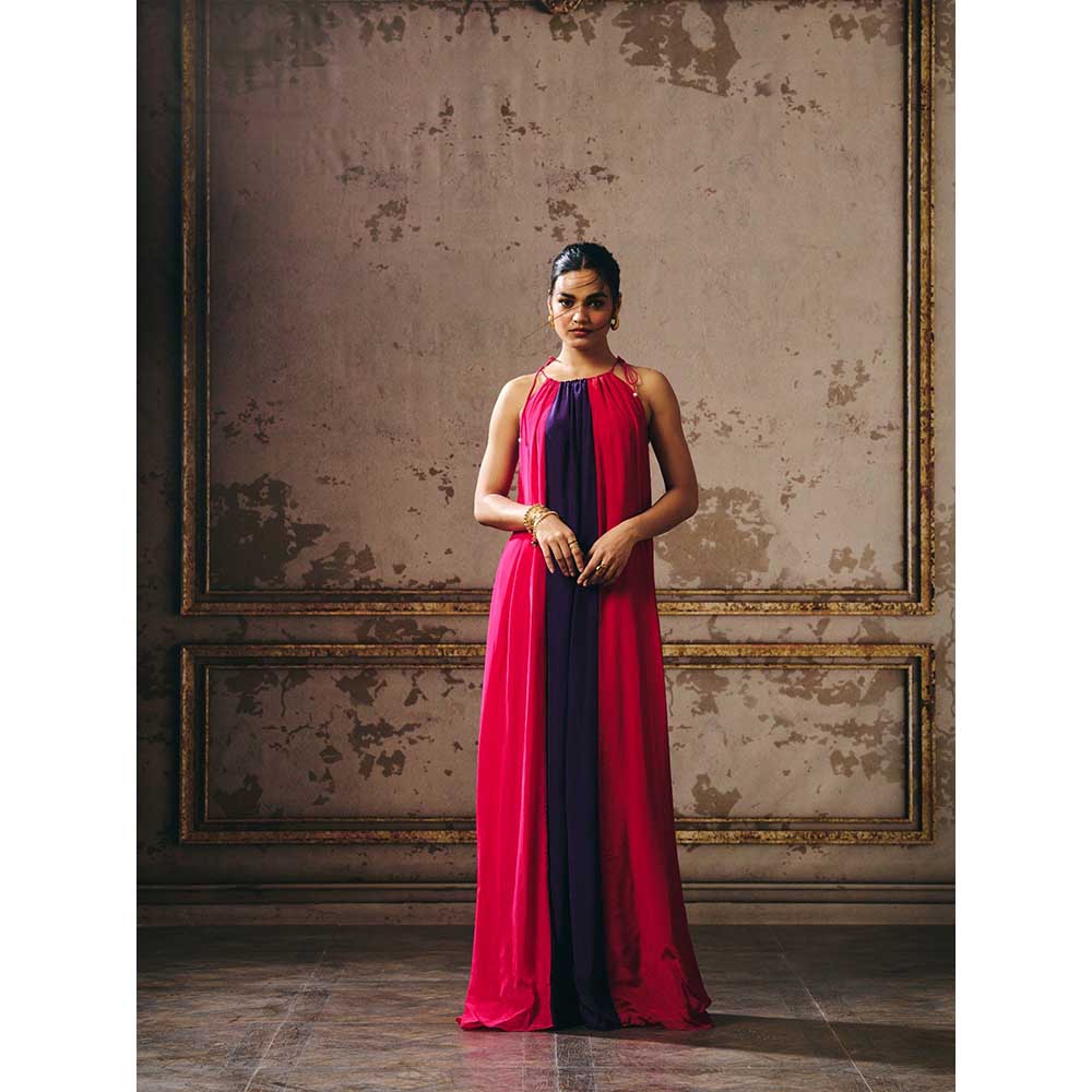 Masumi Mewawalla Multicolour Trapeze Gown