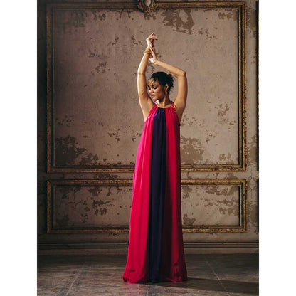 Masumi Mewawalla Multicolour Trapeze Gown