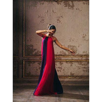 Masumi Mewawalla Multicolour Trapeze Gown