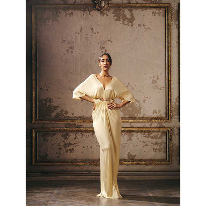Masumi Mewawalla Cream Maxi Dress