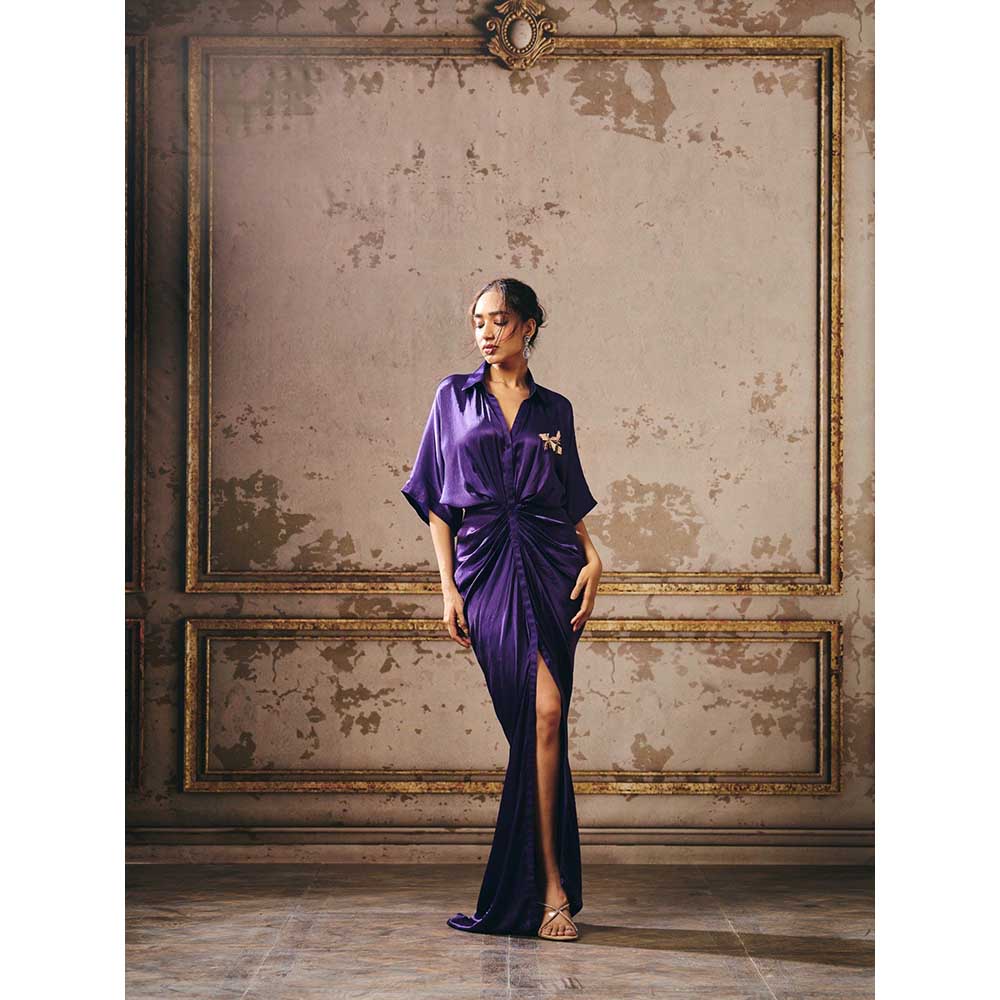 Masumi Mewawalla Purple Shirt Dress