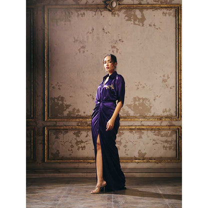 Masumi Mewawalla Purple Shirt Dress