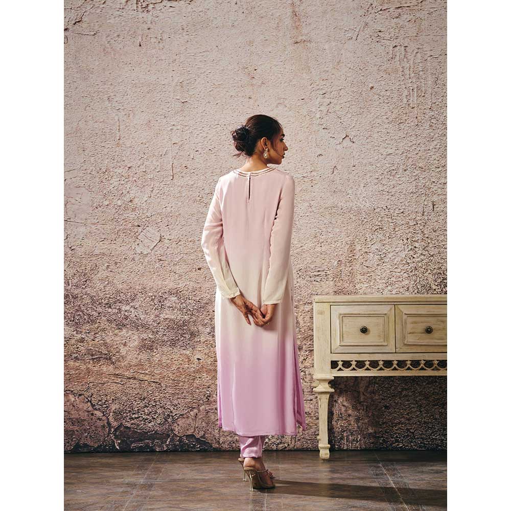 Masumi Mewawalla Lavender Ombre Kurta with Pant (Set of 2)