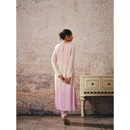 Masumi Mewawalla Lavender Ombre Kurta with Pant (Set of 2)
