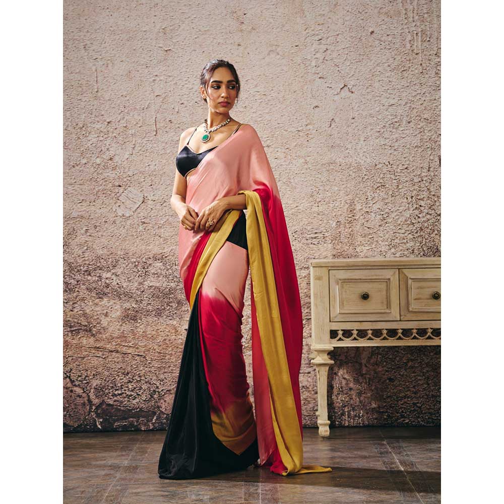 Masumi Mewawalla Multi-Colour Ombre Saree with Stitched Blouse
