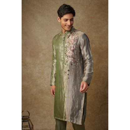 Masumi Mewawalla Multicolor Embroidered Kurta and Pant (Set of 2)