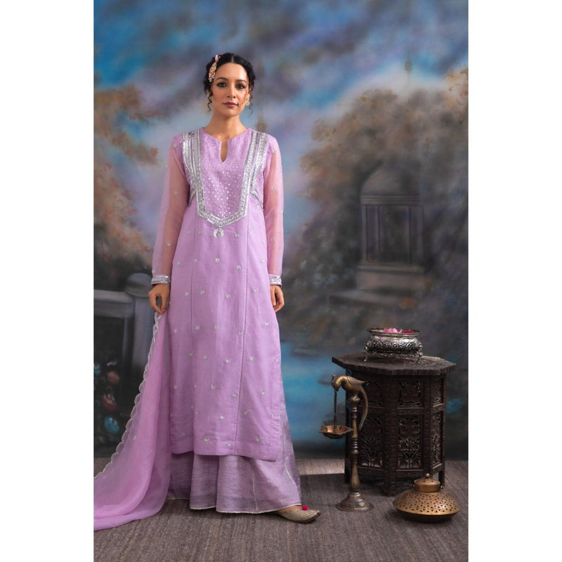 MEESA Fiza Lavender Palazzo (Set of 3)