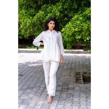MINSH Tulip White Co-Ord (Set of 2)