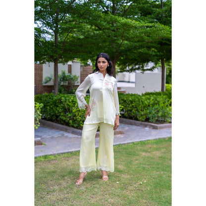 MINSH Limon Yellow Top With Palazzo (Set of 2)