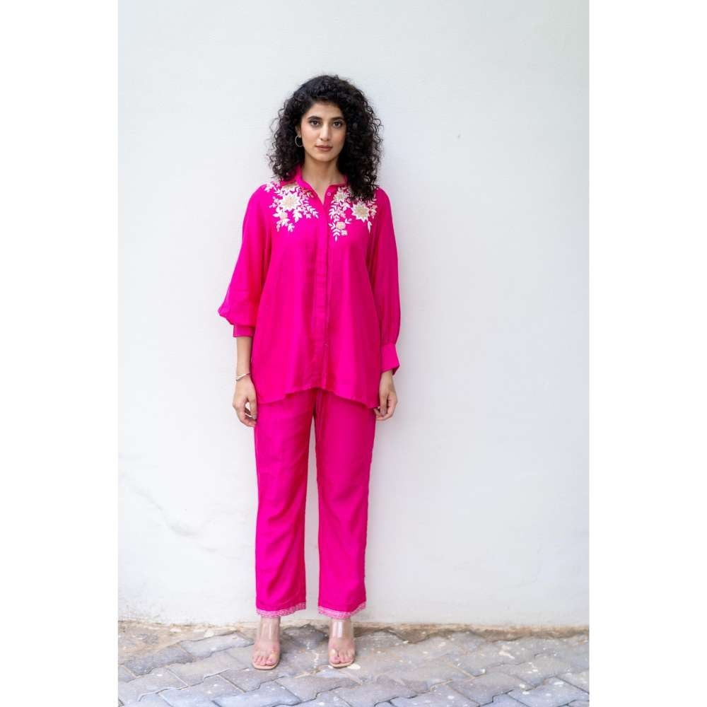 MINSH Magenta Pop Pink Co-Ord (Set of 2)