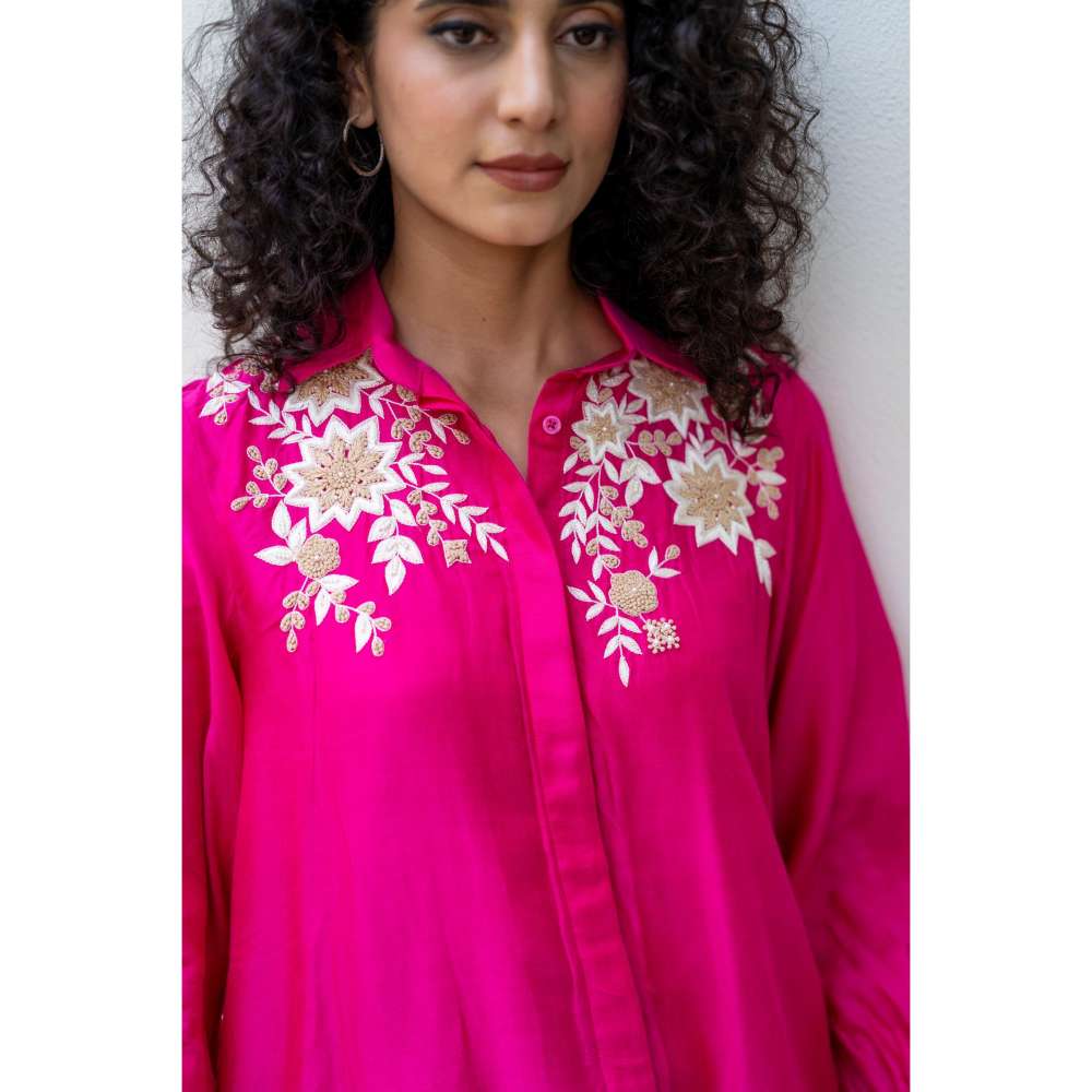 MINSH Magenta Pop Pink Co-Ord (Set of 2)