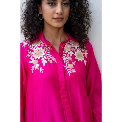 MINSH Magenta Pop Pink Co-Ord (Set of 2)