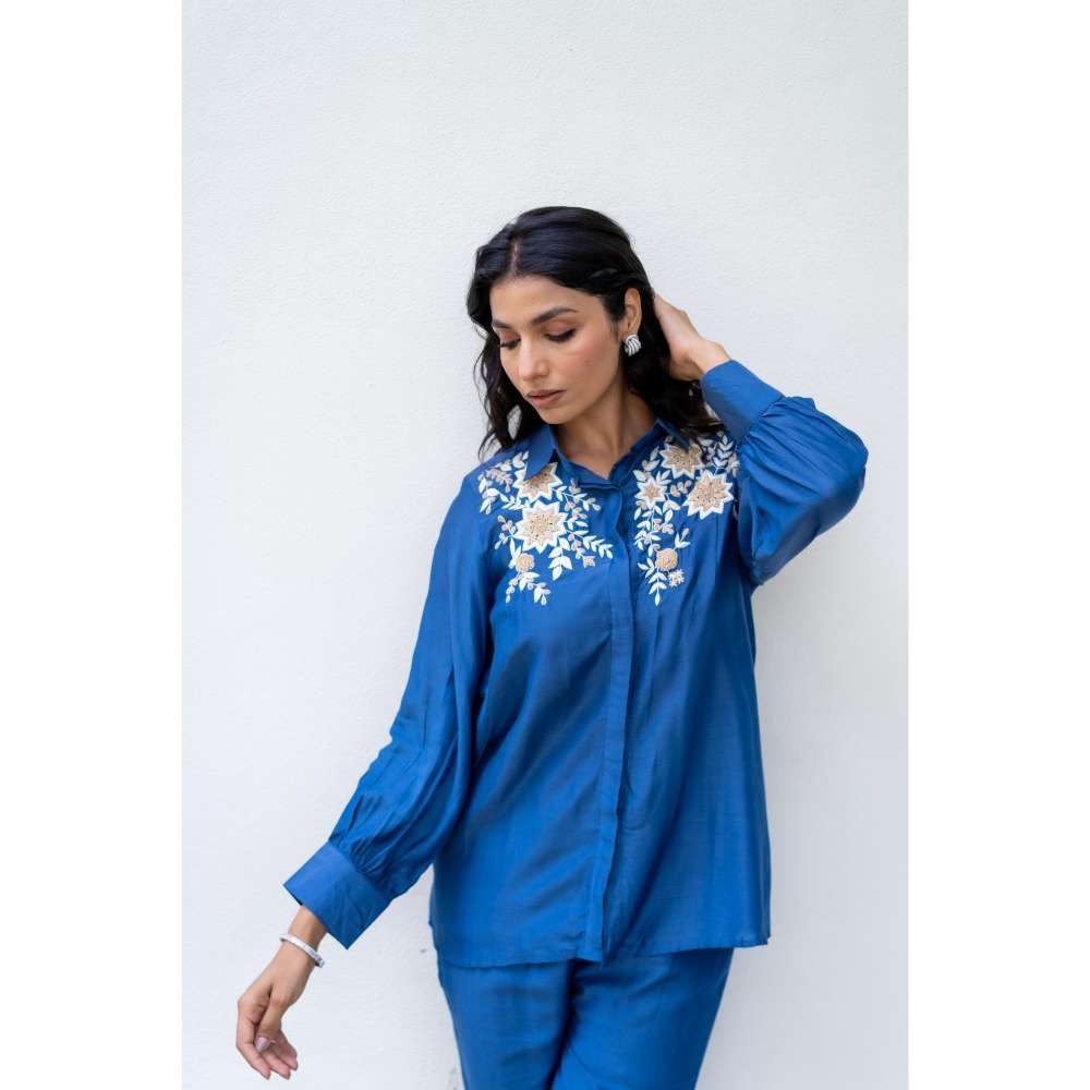 MINSH Cobalt Spark Blue Co-Ord (Set of 2)