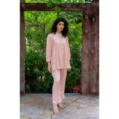 MINSH Cherry Blossom Beige Co-Ord (Set of 2)