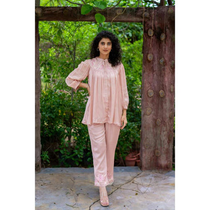 MINSH Cherry Blossom Beige Co-Ord (Set of 2)