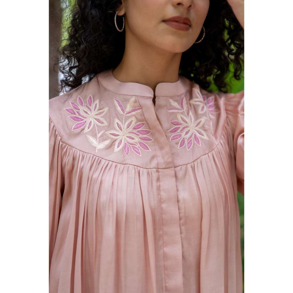 MINSH Cherry Blossom Beige Co-Ord (Set of 2)