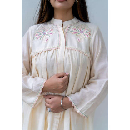 MINSH Silk Frost Cream Co-Ord (Set of 2)