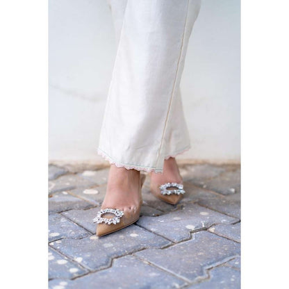 MINSH Silk Frost Cream Co-Ord (Set of 2)