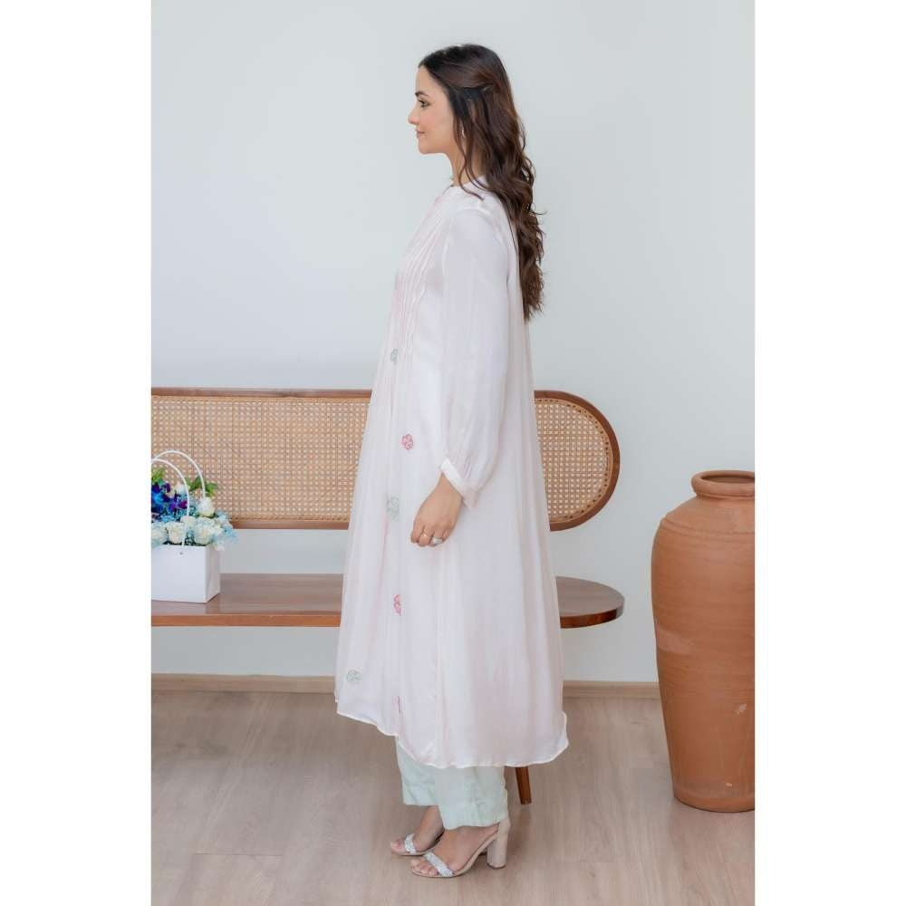 MINSH White Blush Kurta with Pant