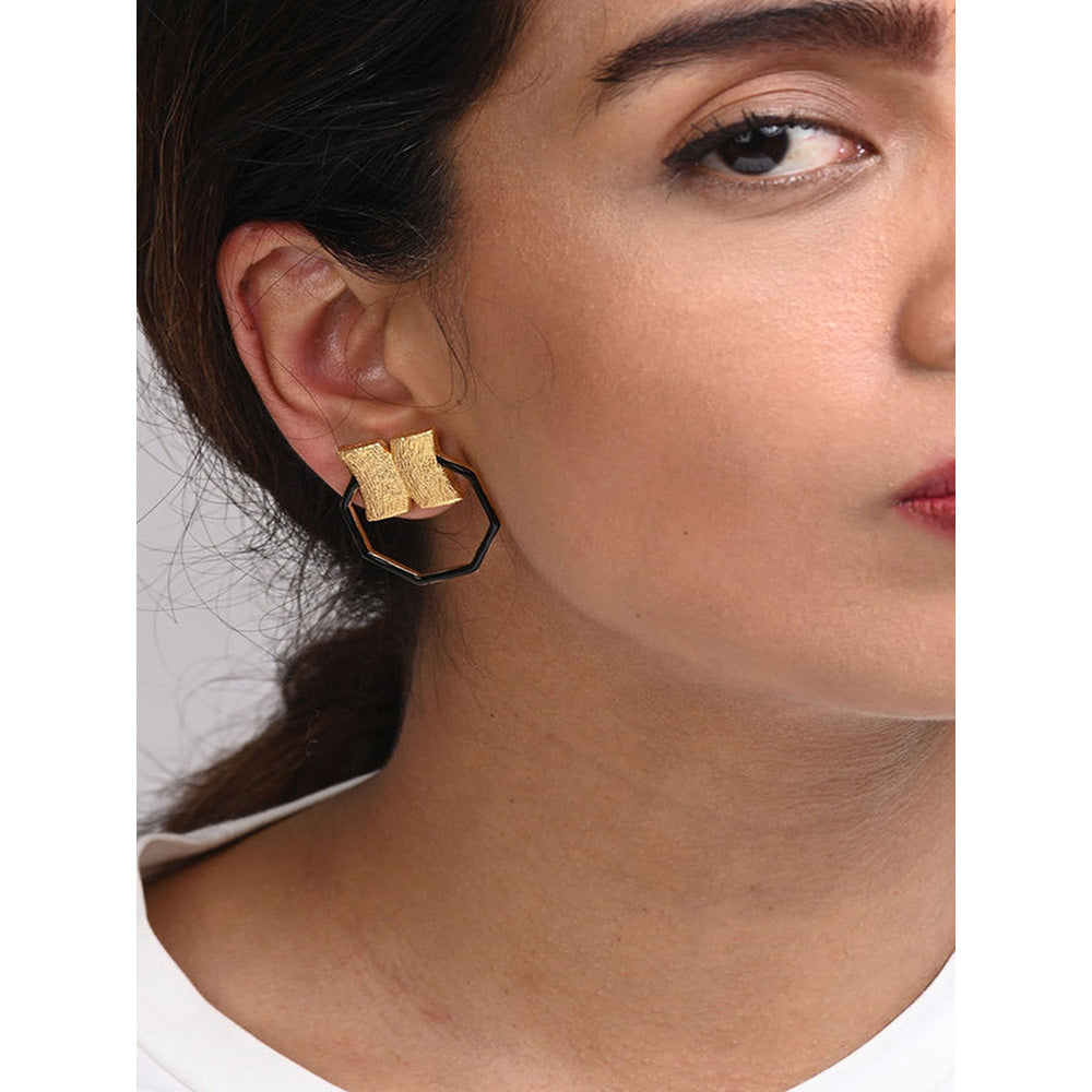 MNSH Black Hexa Candy Earring