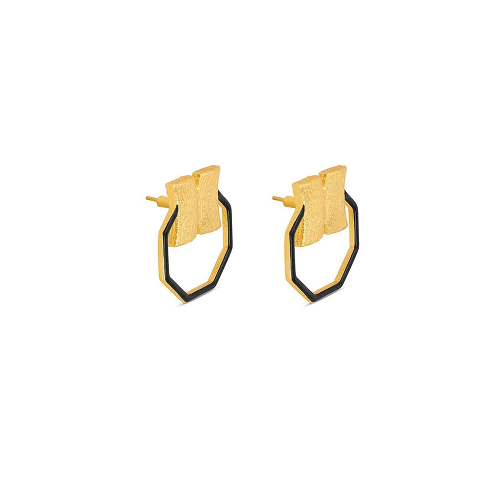 MNSH Black Hexa Candy Earring