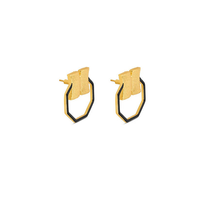 MNSH Black Hexa Candy Earring